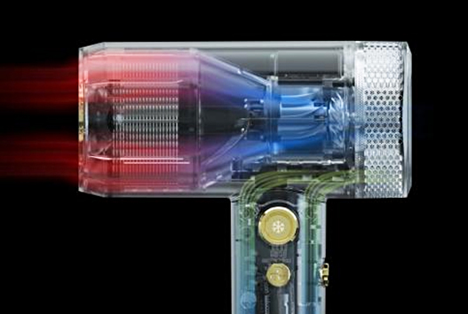 Hypersonic hair dryer Processing.Improving work efficiency by using high-voltage hair dryers